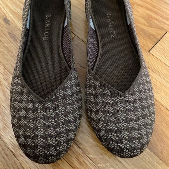Rothy’s Flat Cocoa Hounds tooth size 10 - Picture 1 of 2